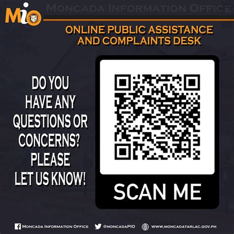 Online Public Assistance and Complaints Desk: .